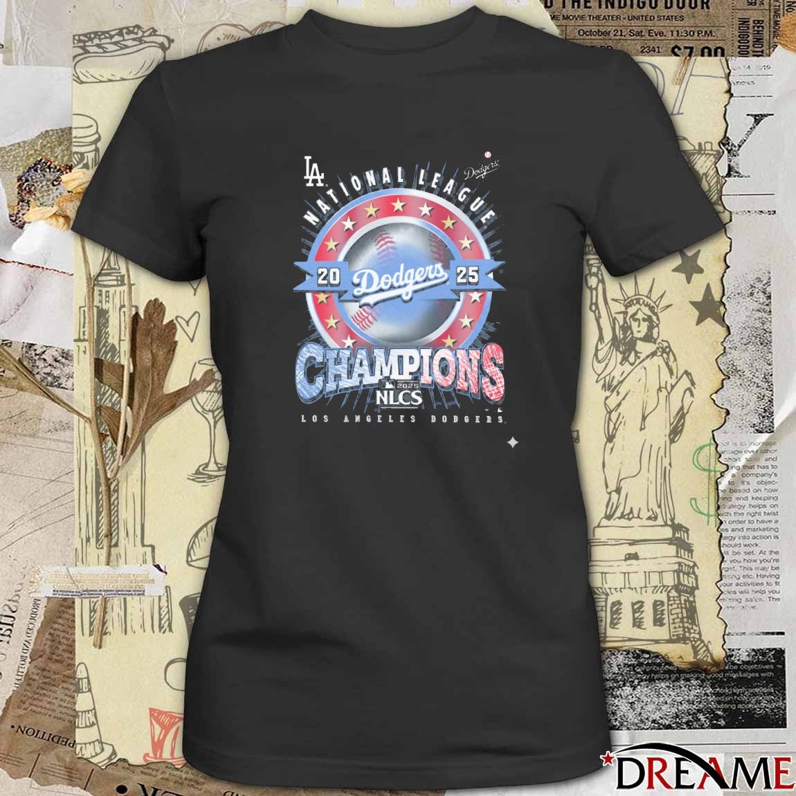 Los Angeles Dodgers 47 MLB 2025 NLCS National League Champions t-shirt