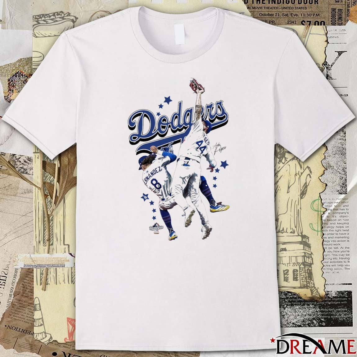 Los Angeles Dodgers Andy Pages and Teoscar Hernández 2025 World Champs Signature t-shirt