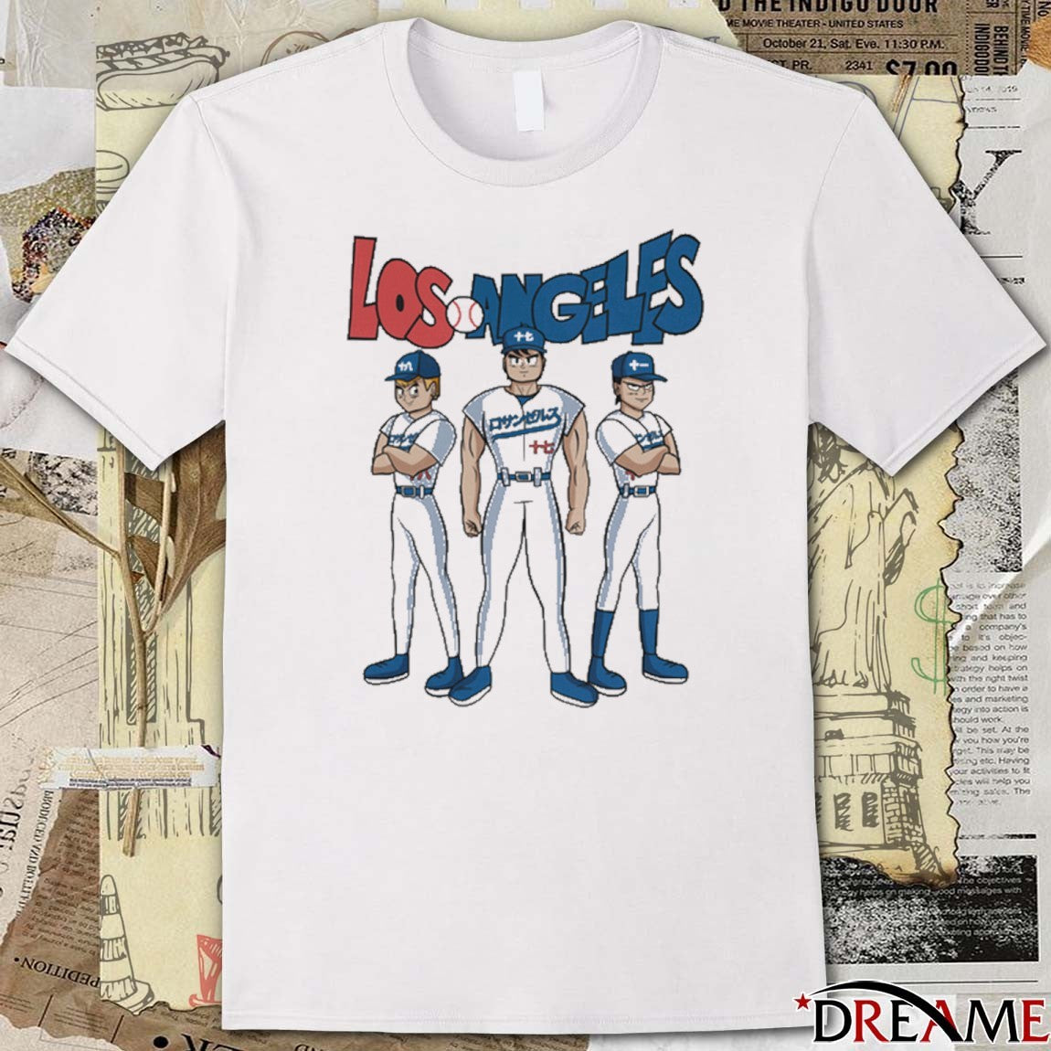 Los Angeles Dodgers Baseball Z Rosanzerusu Anime t-shirt