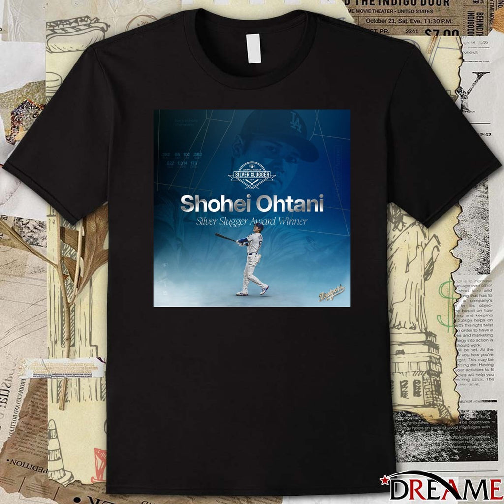Los Angeles Dodgers Congratulations Shohei Ohtani Silver Slugger Award 2025 Poster t-shirt