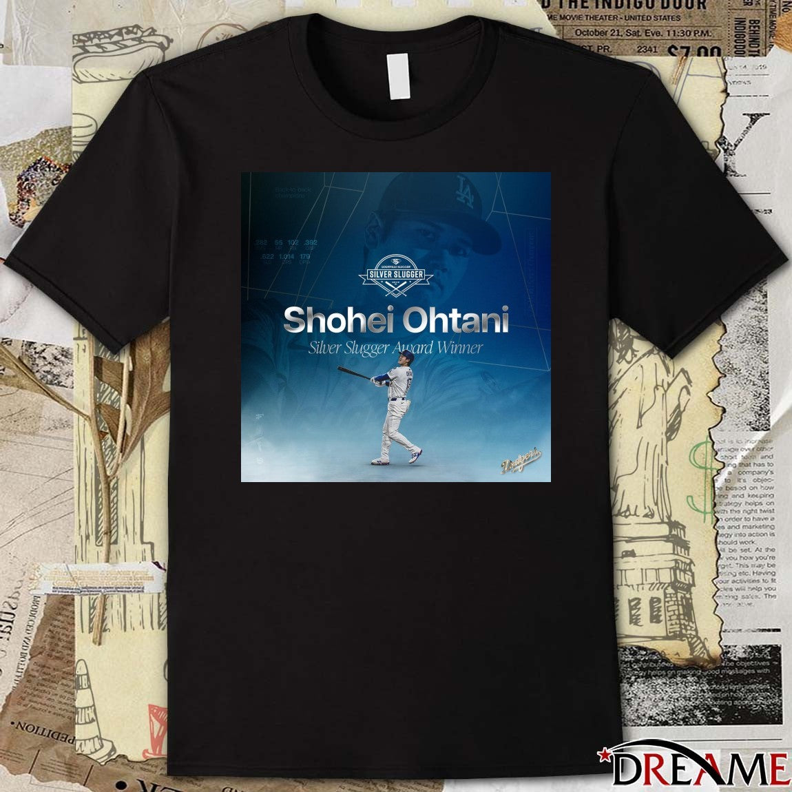 Los Angeles Dodgers Congratulations Shohei Ohtani Silver Slugger Award 2025 Poster t-shirt