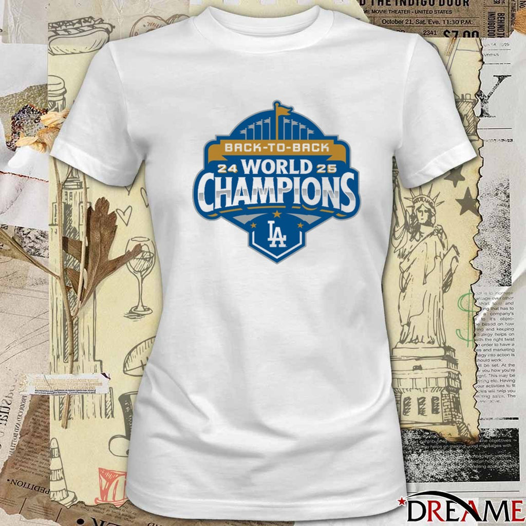 Los Angeles Dodgers Defeat Toronto Blue Jays 2025 Back-to-Back World Champions Logo t-shirt