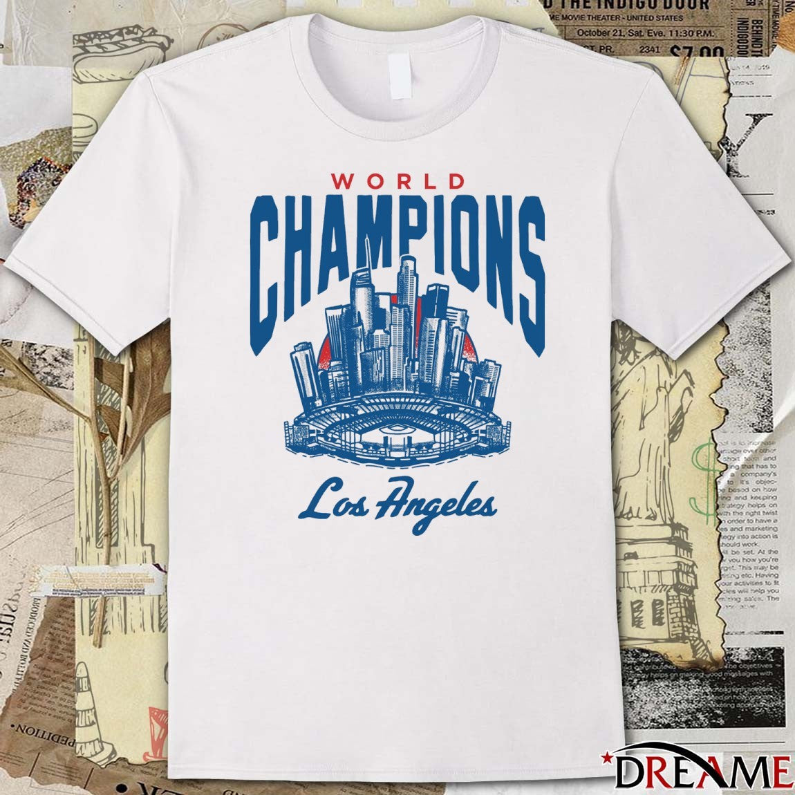 Los Angeles Dodgers Defeat Toronto Blue Jays 2025 MLB World Champions Skyline t-shirt