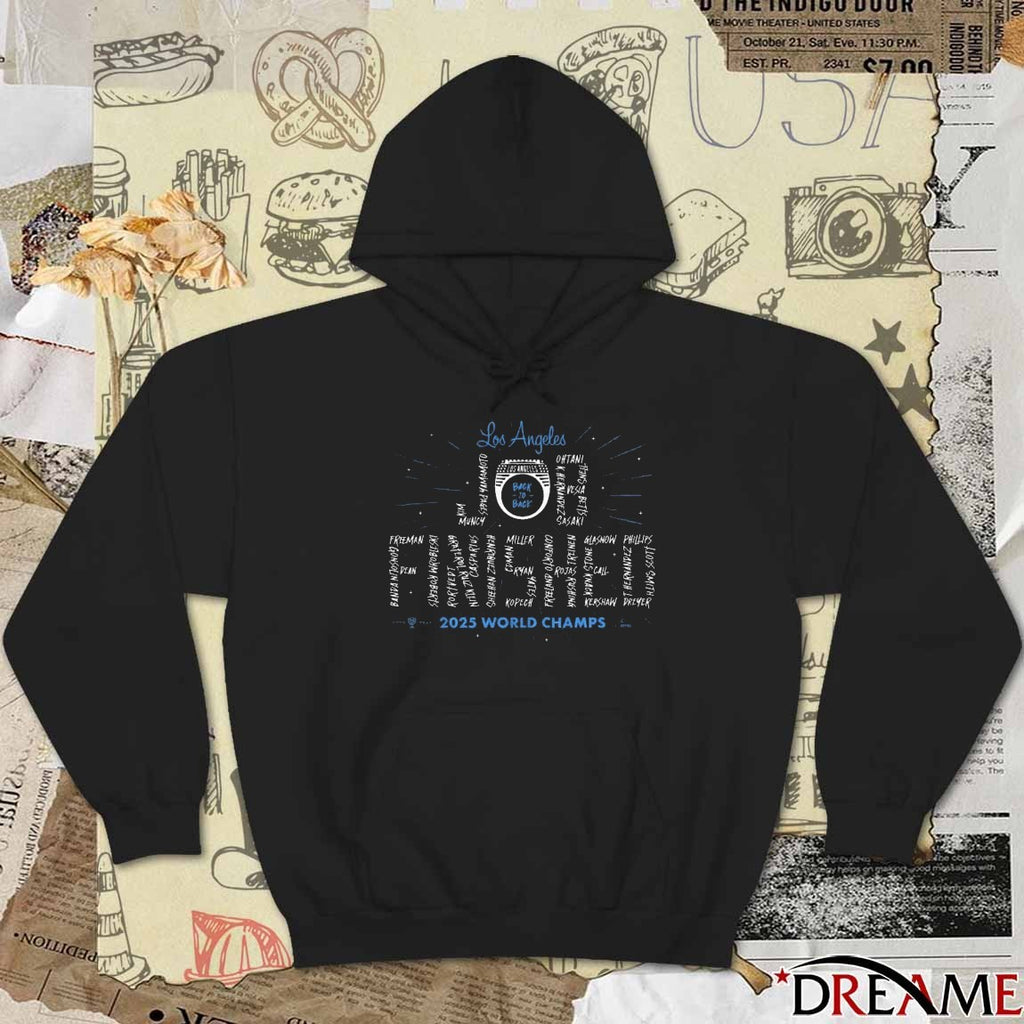 Los Angeles Dodgers Defeat Toronto Blue Jays Job Finished 2025 Back To Back World Champions t-shirt