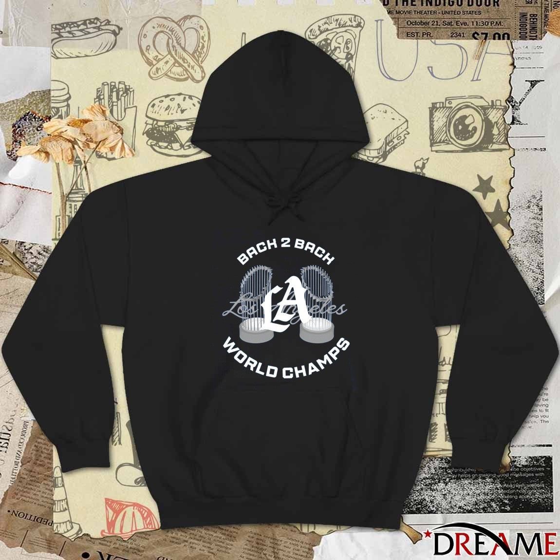 Los Angeles Dodgers MLB 2025 Back to Back World Series Champs Trophy t-shirt