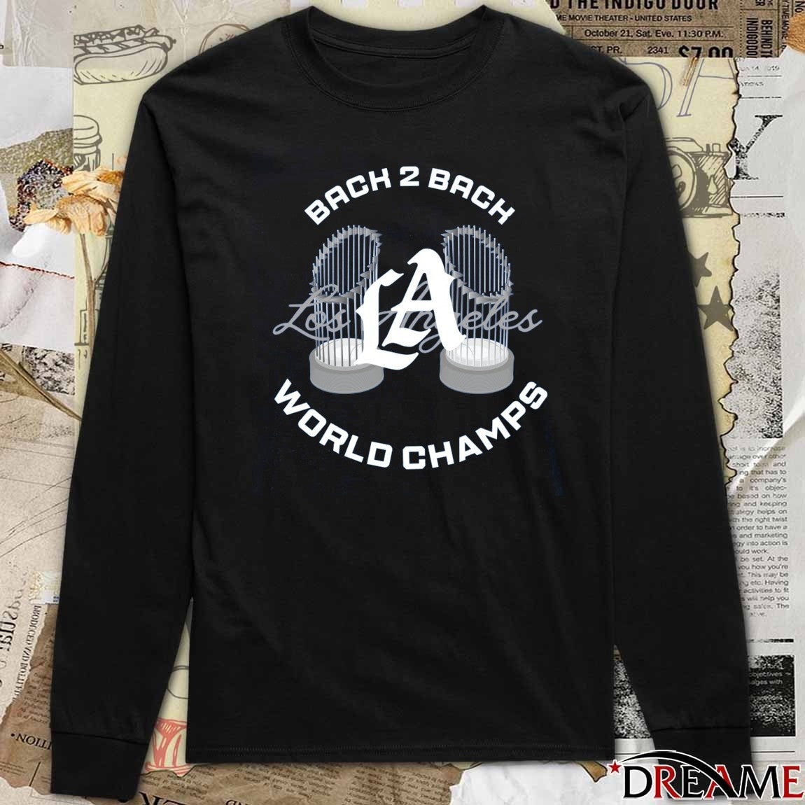 Los Angeles Dodgers MLB 2025 Back to Back World Series Champs Trophy t-shirt