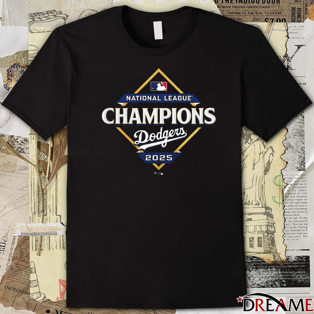 Los Angeles Dodgers MLB 2025 NLCS National League Champions Locker Room t-shirt