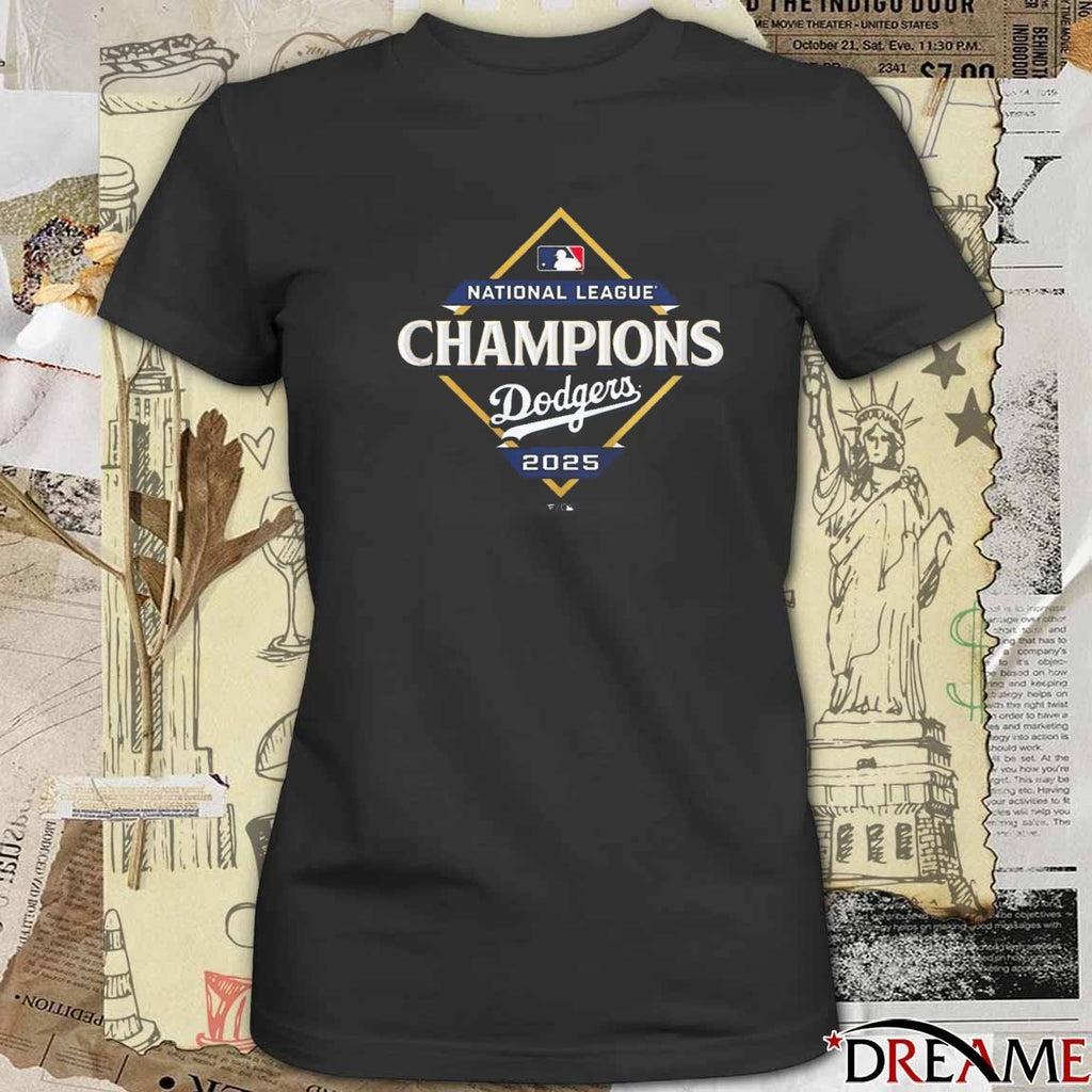 Los Angeles Dodgers MLB 2025 NLCS National League Champions Locker Room t-shirt