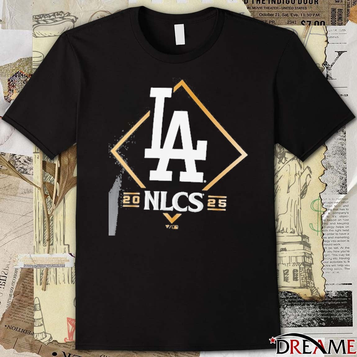 Los Angeles Dodgers MLB 2025 NLCS National League Division Series Champions Locker Room t-shirt