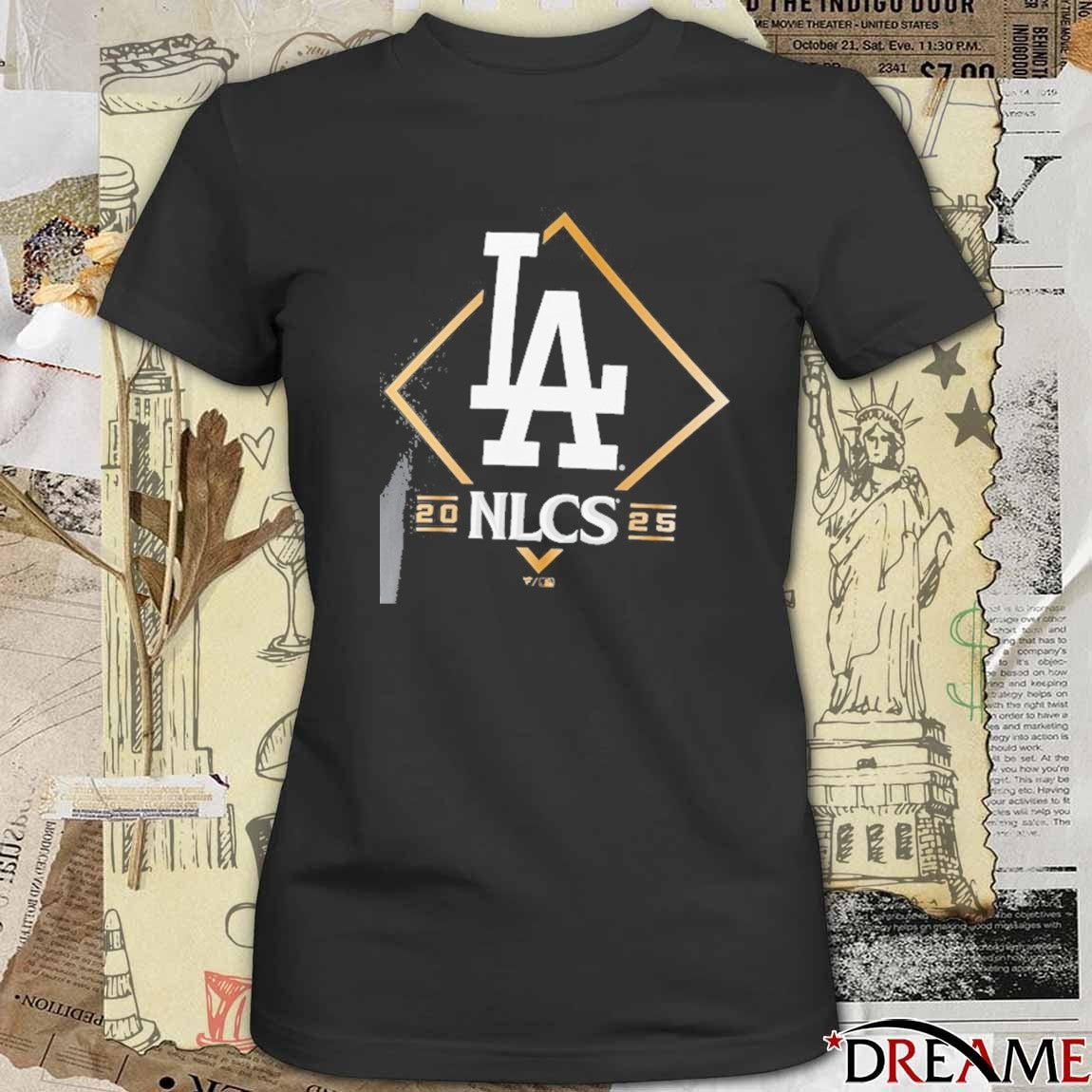 Los Angeles Dodgers MLB 2025 NLCS National League Division Series Champions Locker Room t-shirt