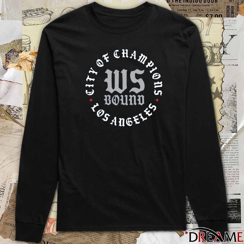 Los Angeles Dodgers MLB 2025 NLCS World Series Bound City of Champions t-shirt