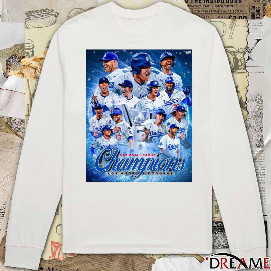 Los Angeles Dodgers MLB 2025 National League Champions Poster t-shirt