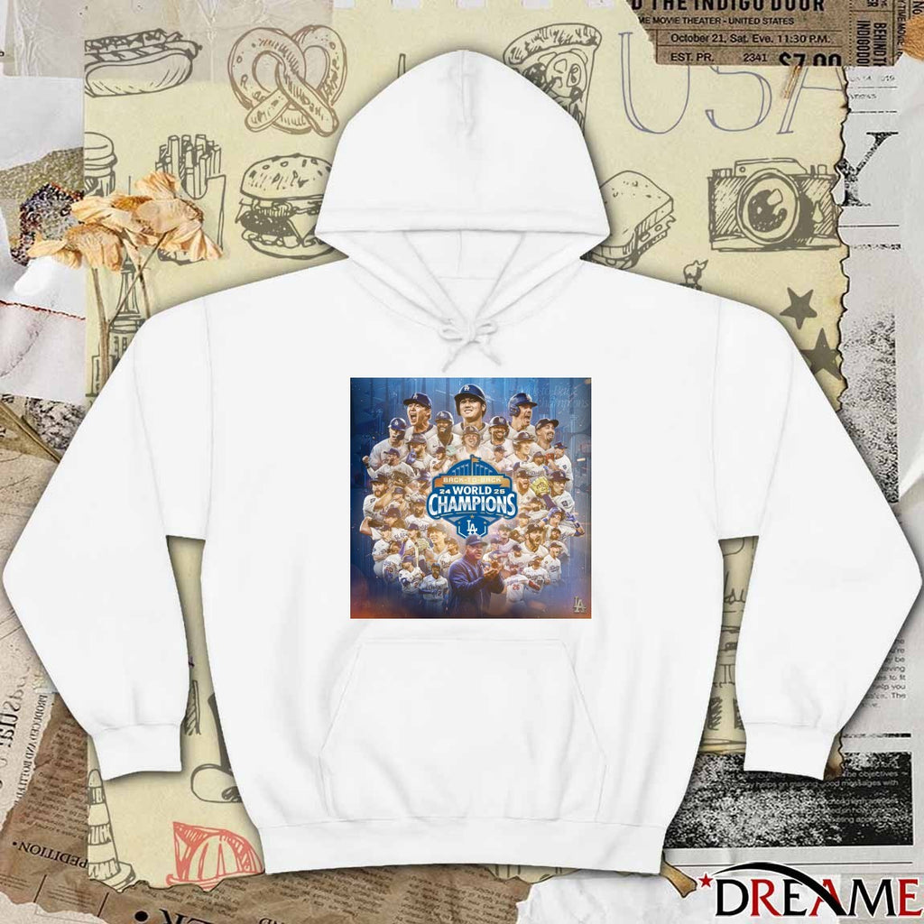 Los Angeles Dodgers MLB Back-To-Back World Series Champions 2025 Poster t-shirt