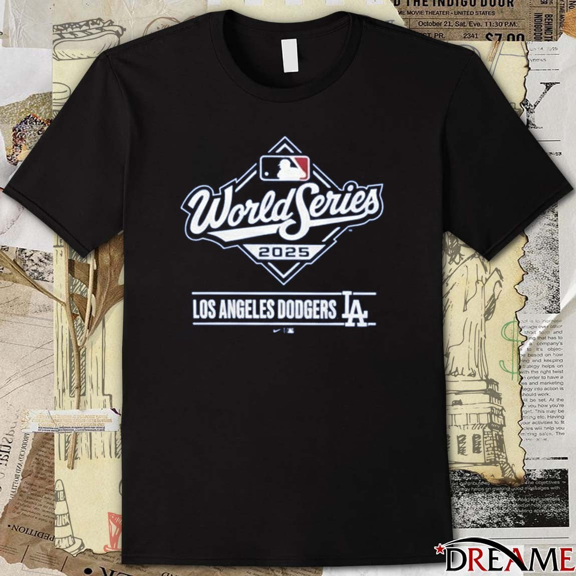 Los Angeles Dodgers MLB Baseball 2025 NLCS World Series National League Champions Icon t-shirt