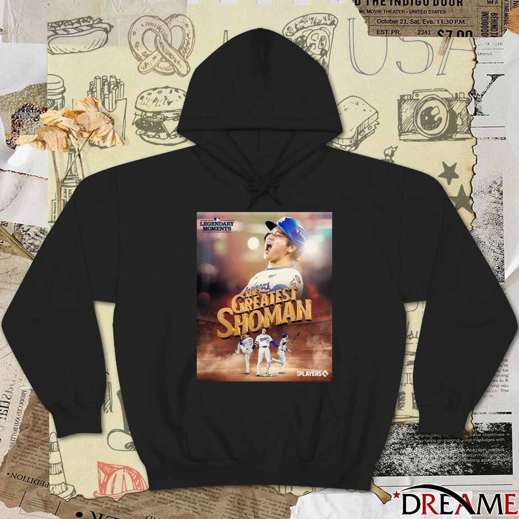 Los Angeles Dodgers Shohei Ohtani The Greatest Shoman Legendary Moments Poster t-shirt