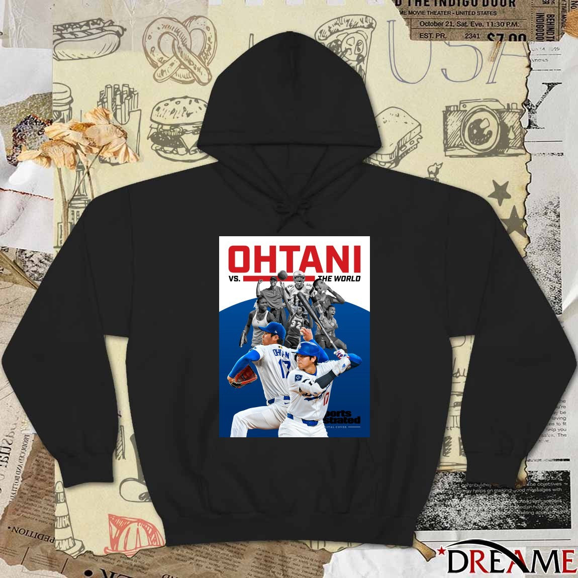 Los Angeles Dodgers Shohei Ohtani vs. the World Sports Illustrated Poster t-shirt