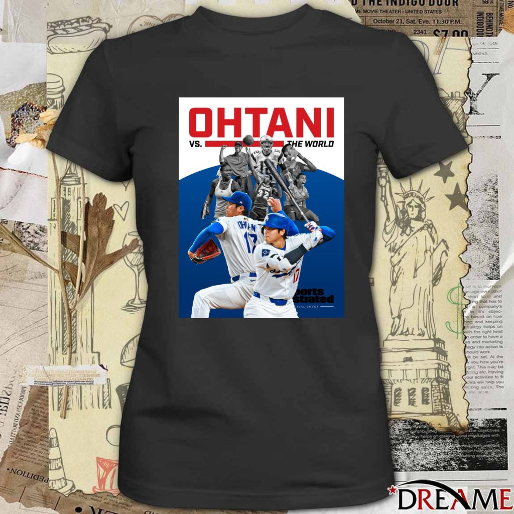 Los Angeles Dodgers Shohei Ohtani vs. the World Sports Illustrated Poster t-shirt
