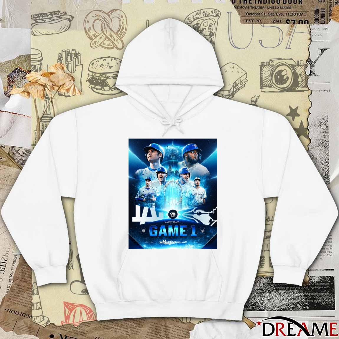 Los Angeles Dodgers Vs Toronto Blue Jays 2025 MLB World Series Game 1 Capital One Poster t-shirt
