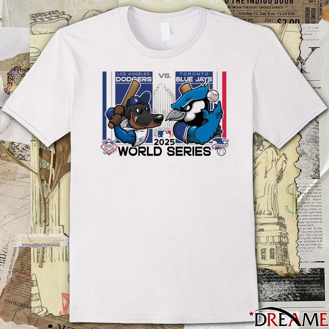 Los Angeles Dodgers Vs Toronto Blue Jays MLB 10.24.2025 World Series Mascot t-shirt