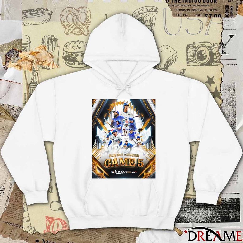 Los Angeles Dodgers Vs Toronto Blue Jays MLB World Series 2025 Game 5 Capital One Poster t-shirt