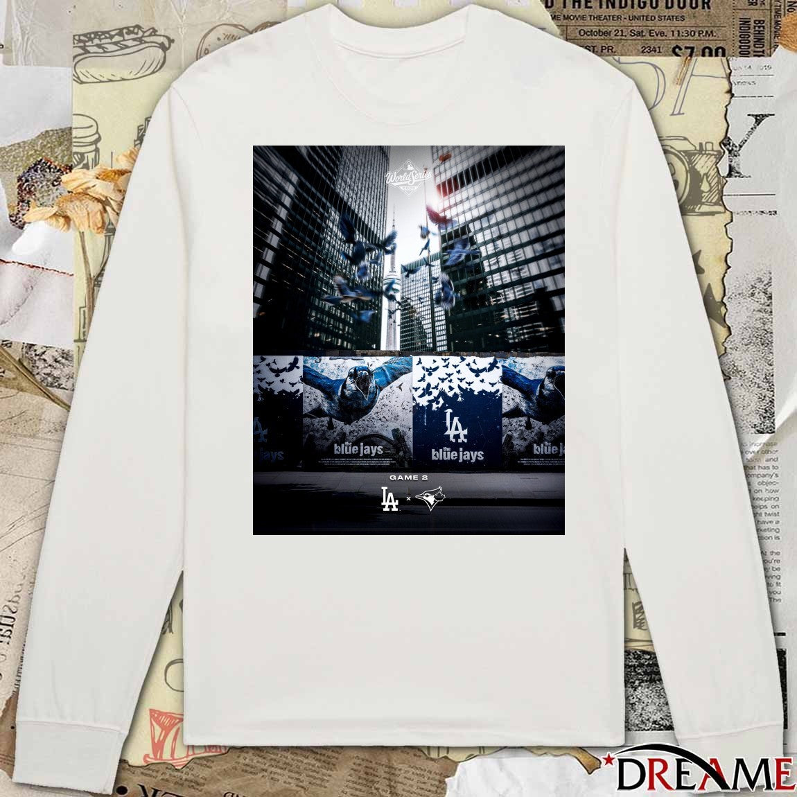 Los Angeles Dodgers Vs Toronto Blue Jays MLB World Series Game 2 Want It All 2025 Poster t-shirt