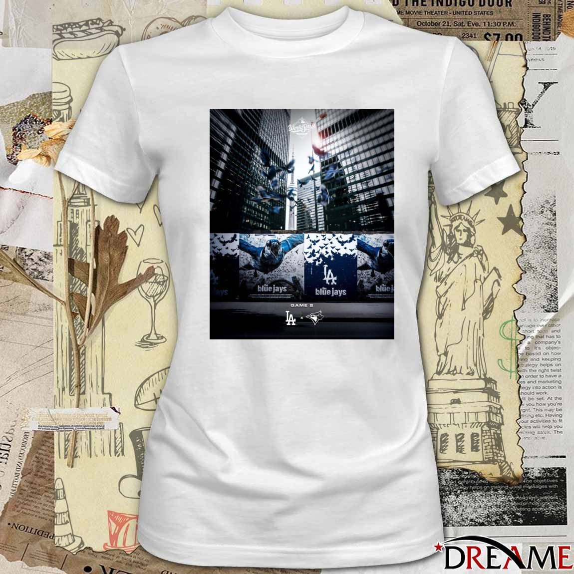 Los Angeles Dodgers Vs Toronto Blue Jays MLB World Series Game 2 Want It All 2025 Poster t-shirt