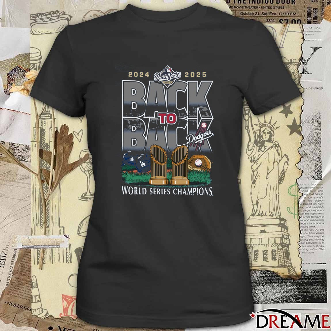 Los Angeles Dodgers Win Toronto Blue Jays 2025 Back To Back MLB World Series Champions 47 t-shirt