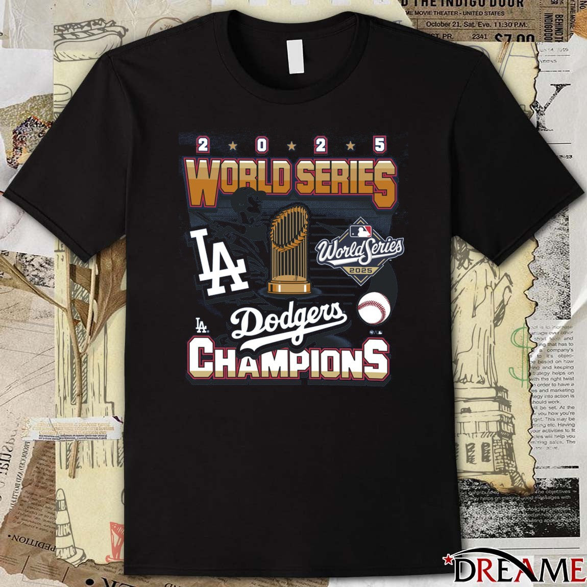 Los Angeles Dodgers Win Toronto Blue Jays 2025 MLB World Series Champions Player 47 t-shirt