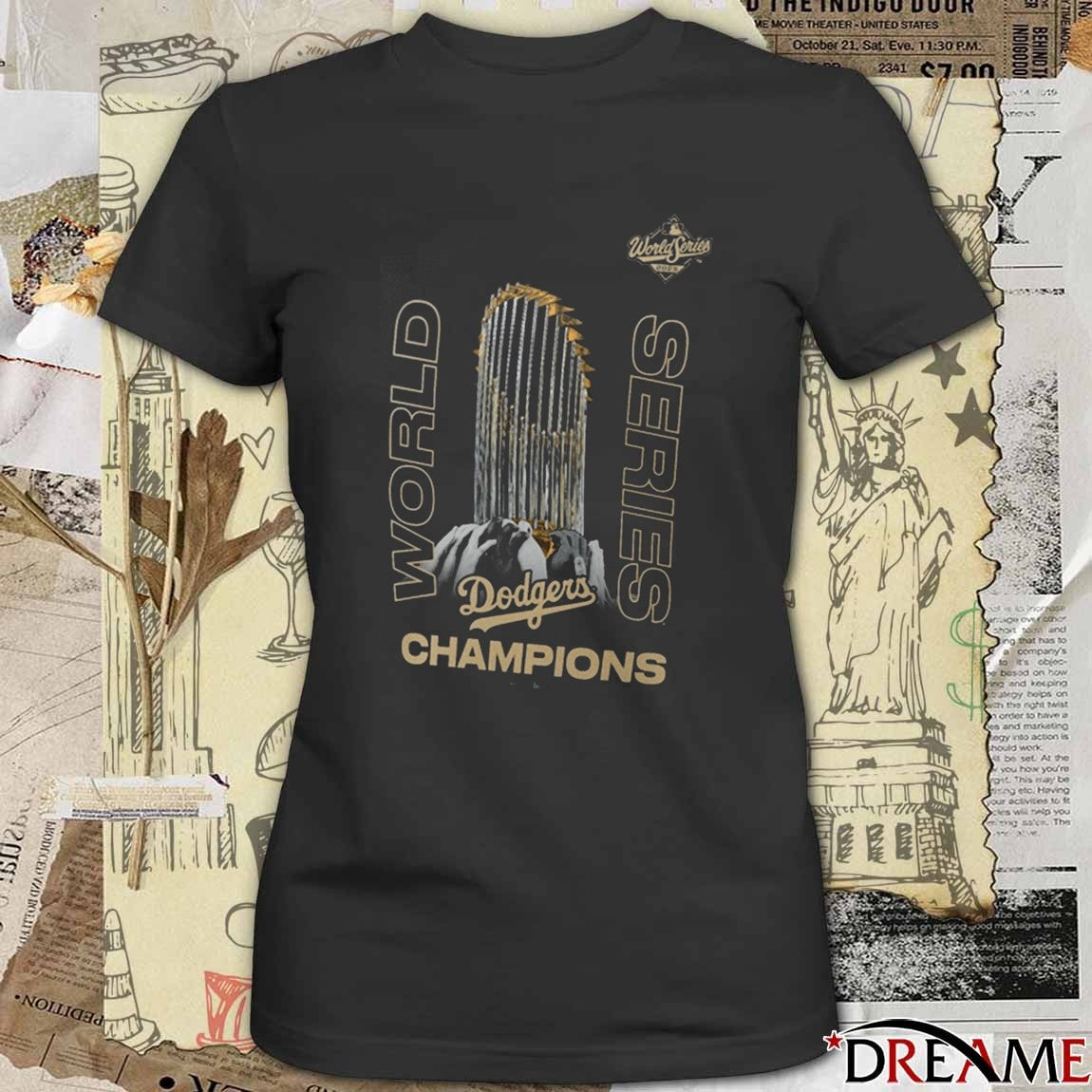 Los Angeles Dodgers Win Toronto Blue Jays 2025 MLB World Series Champions Raise The Trophy t-shirt