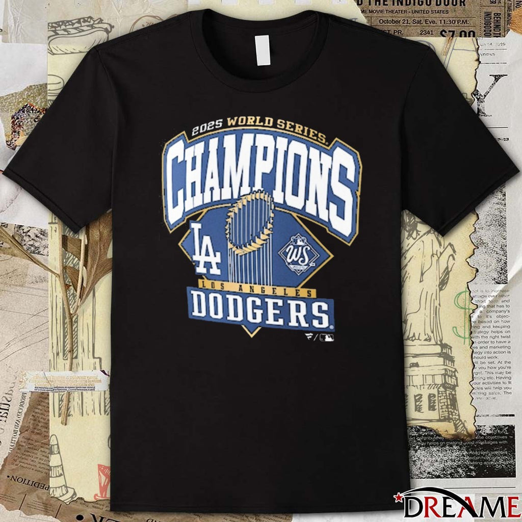 Los Angeles Dodgers Win Toronto Blue Jays 2025 World Series Champions Logo t-shirt