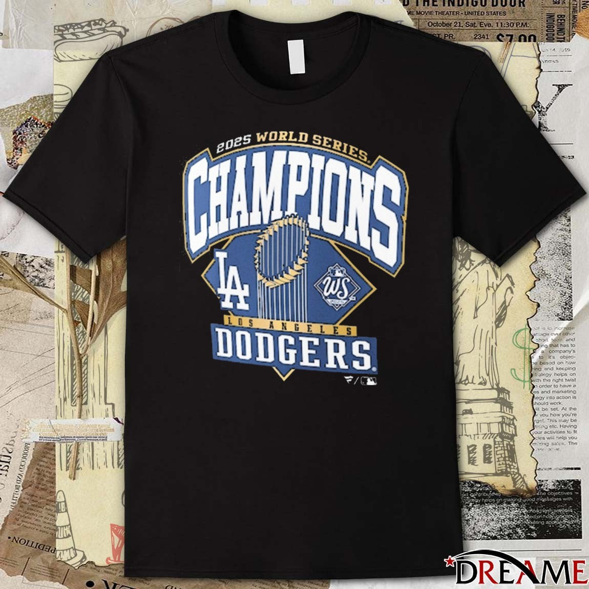 Los Angeles Dodgers Win Toronto Blue Jays 2025 World Series Champions Logo t-shirt