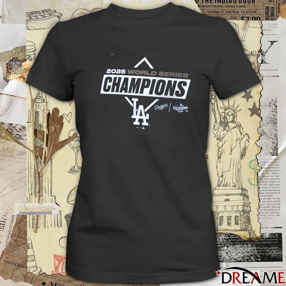Los Angeles Dodgers Win Toronto Blue Jays 2025 World Series Champions Team Logo t-shirt