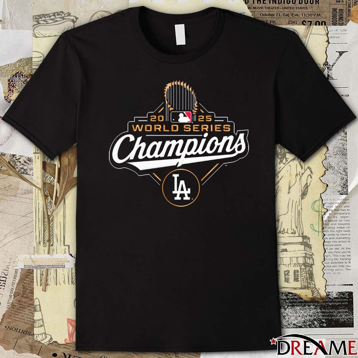 Los Angeles Dodgers Win Toronto Blue Jays MLB 2025 World Series Champions Logo t-shirt