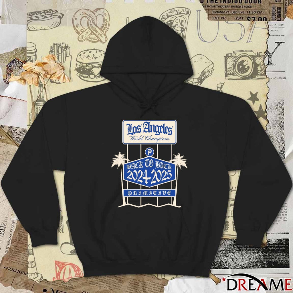 Los Angeles Dodgers World Champions Back To Back 2024 – 2025 Defeat Toronto Blue Jays Primitive t-shirt