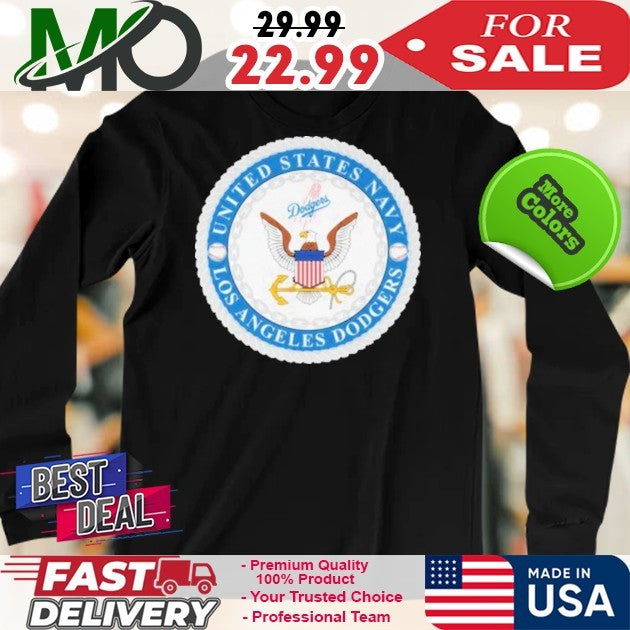 Los Angeles Dodgers x United States Navy Flag America And Logo 2025 Shirt
