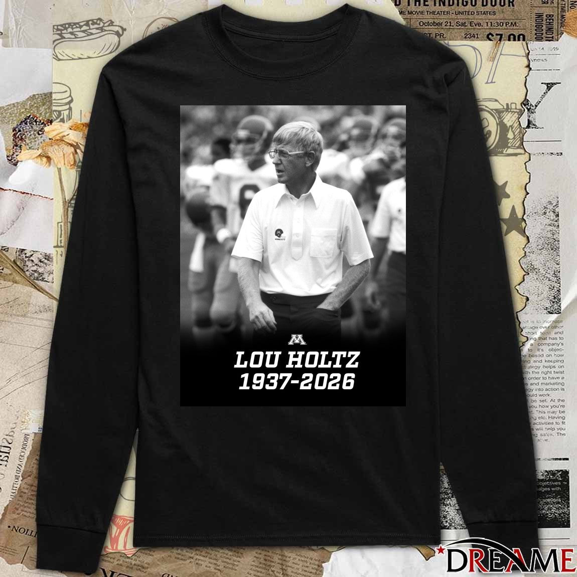 Lou Holtz 1937-2026 Minnesota Football t-shirt