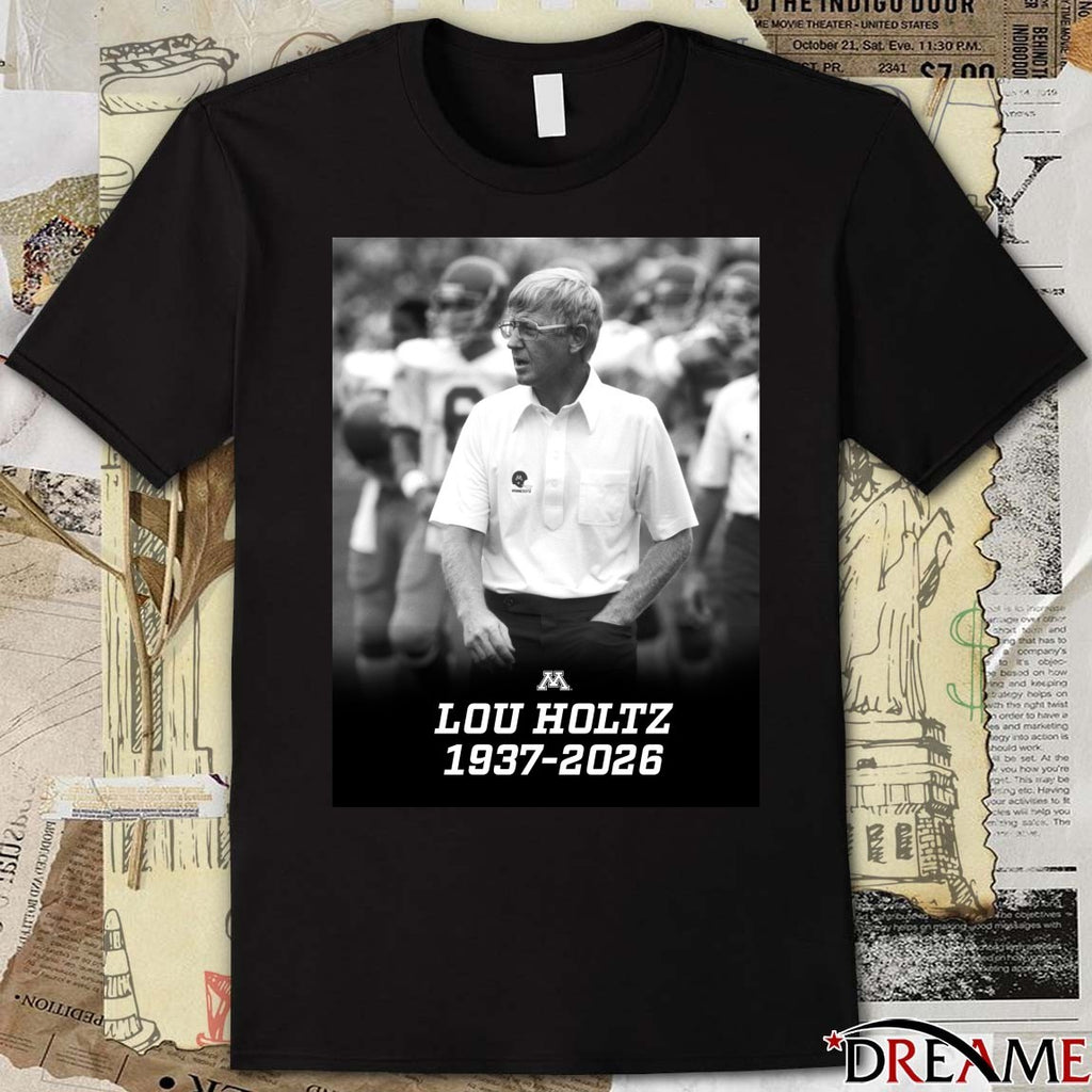 Lou Holtz 1937-2026 Minnesota Football t-shirt