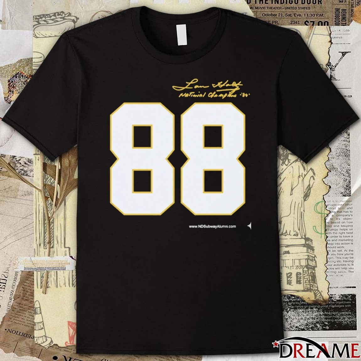Lou Holtz 88 National Championship Notre Dame Lou Holtz 1973-2026 t-shirt