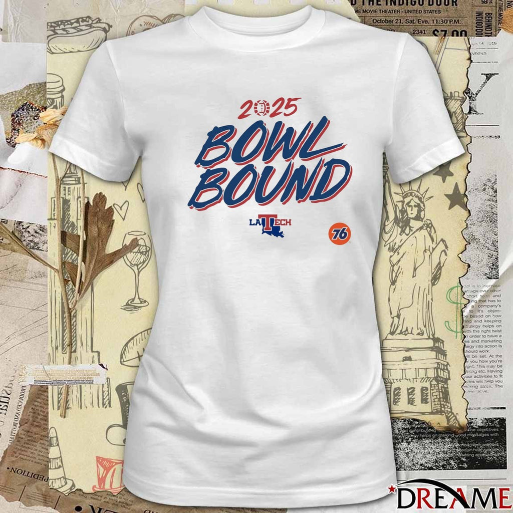 Louisiana Tech Bulldogs Football NCAA 2025 Bowl Bound t-shirt