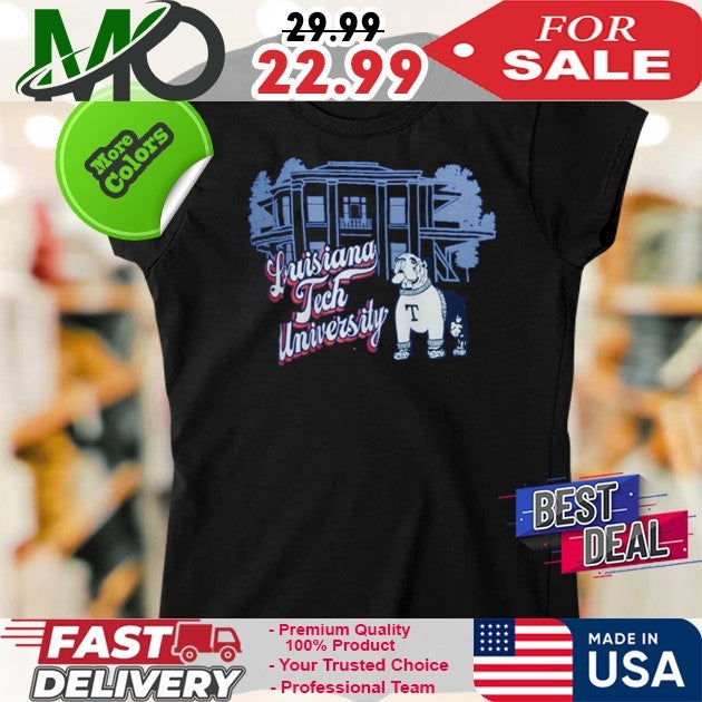 Louisiana Tech Bulldogs Mascot Scenery Shirt