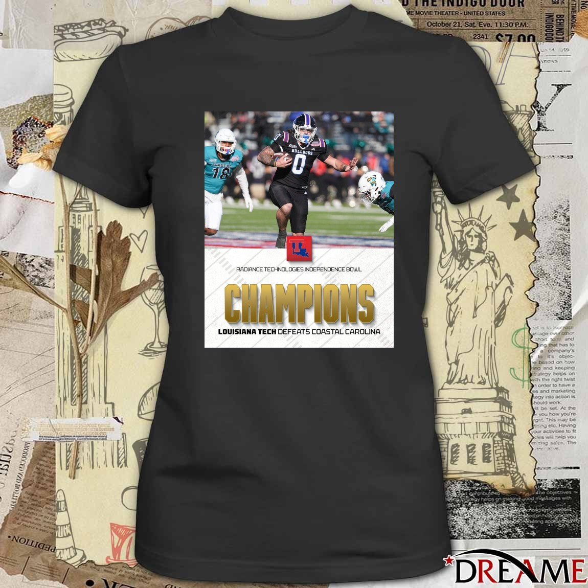 Louisiana Tech Bulldogs defeated Coastal Carolina Chanticleers 2025 Radiance Technologies Independence Bowl Poster t-shirt