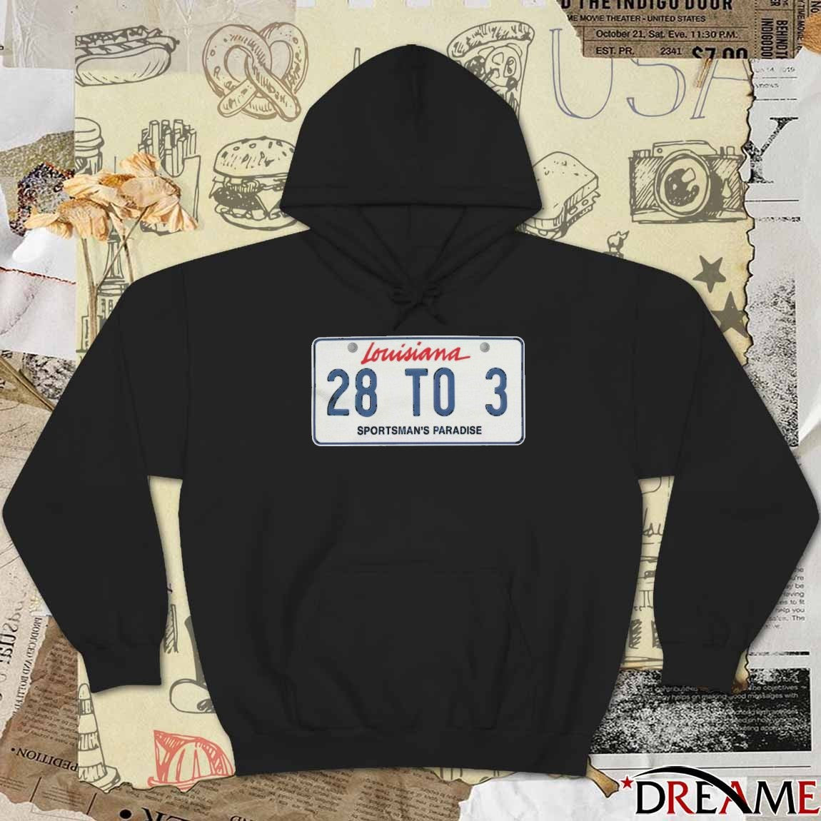 Louisiana The 28 to 3 Sportsman’s Paradise Podcast t-shirt