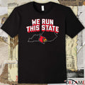 Louisville Cardinals Basketball NCAA We Run This State t-shirt