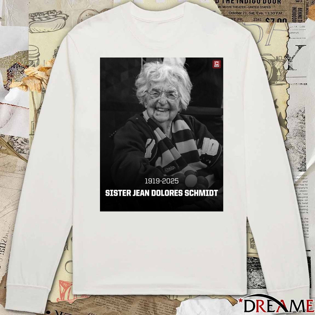 Loyola University Chicago Announces Sister Jean Dolores Schmidt Has Passed Away 1919 – 2025 Poster t-shirt
