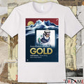 Lucas Pinheiro Braathen Gold Team Brazil Alpine Skiing Men’s Giant Slalom t-shirt