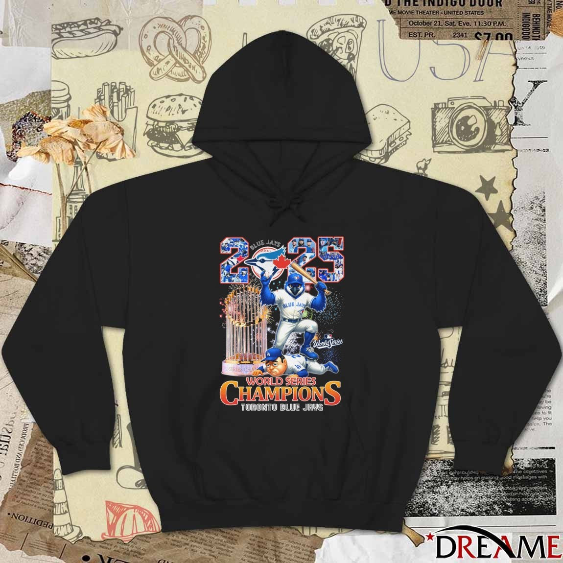 MLB 2025 World Series Champions Toronto Blue Jays Vs LA Dodgers Mascot t-shirt