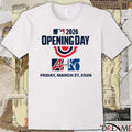 MLB 2026 Opening Day Atlanta Braves vs Kansas City Royals On Friday, March 27 t-shirt