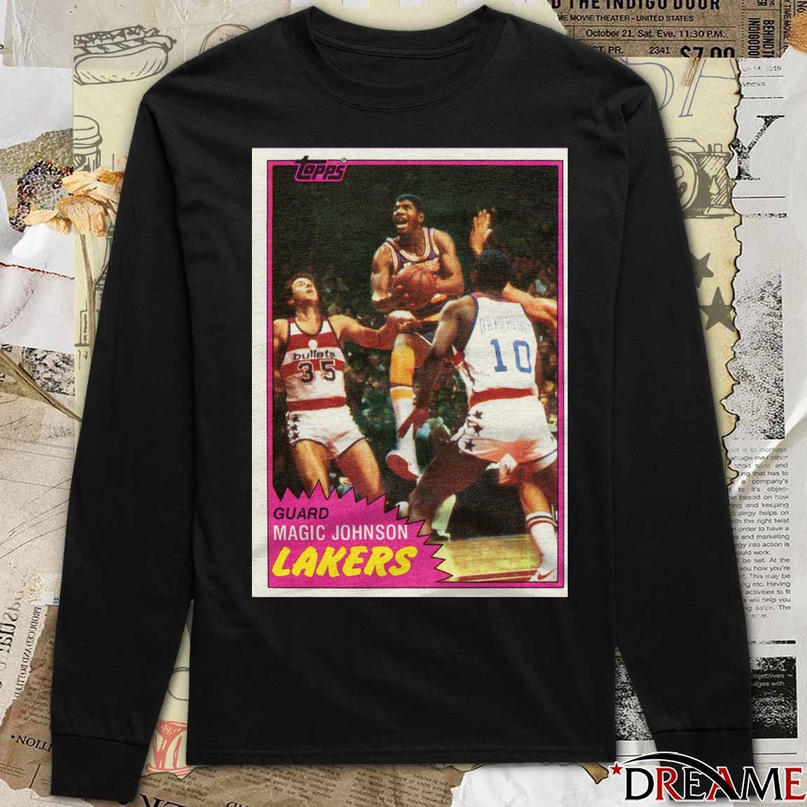 Magic Johnson Los Angeles Lakers 2026 NBA Basketball Topps Trading Card Player t-shirt