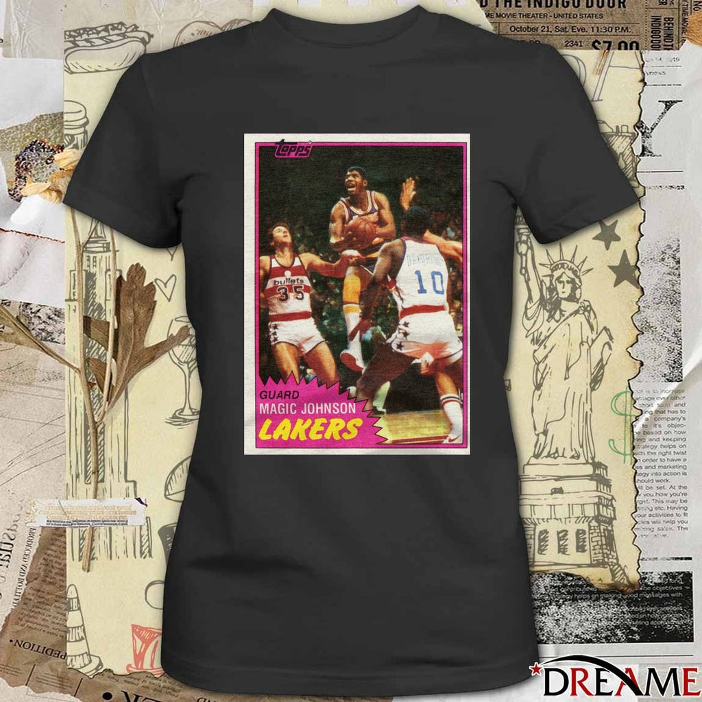 Magic Johnson Los Angeles Lakers 2026 NBA Basketball Topps Trading Card Player t-shirt