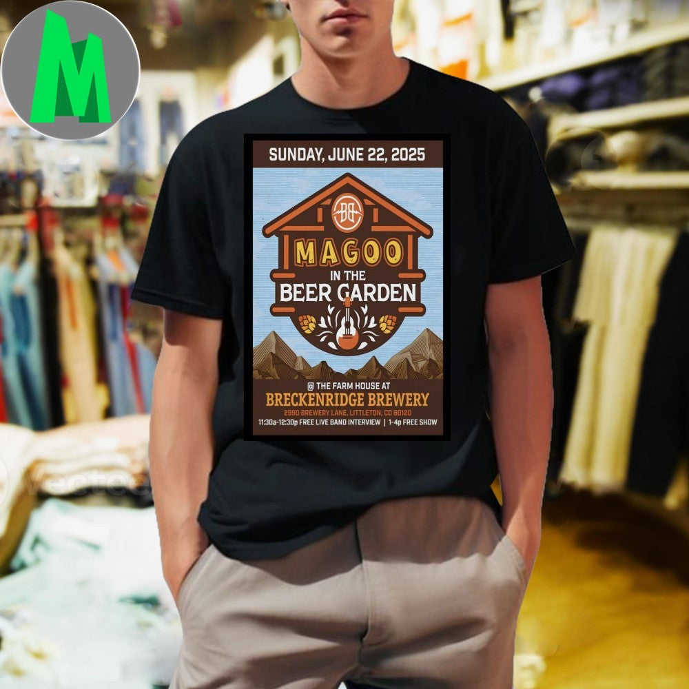 Magoo In The Beer Garden Breckenridge Brewery June 22 2025 Concert T-Shirt